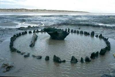 Seahenge on Holme Beach, Norfolk